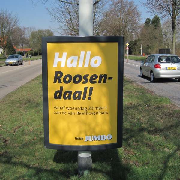 Twosign SABMedia Jumbo Roosendaal A0 twosign driehoeksborden